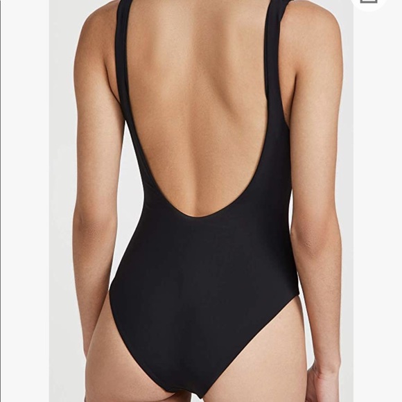 NWT Mara Hoffman Black Lace-Up One Piece Swimsuit - Picture 2 of 4